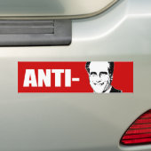 ANTI-ROMNEY バンパーステッカー (車上)