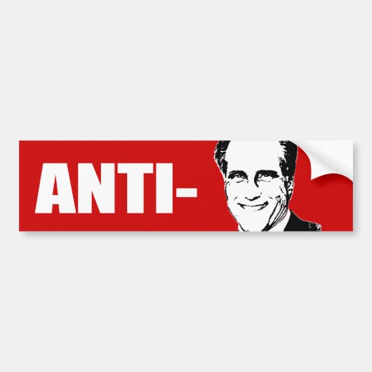 ANTI-ROMNEY バンパーステッカー (正面)