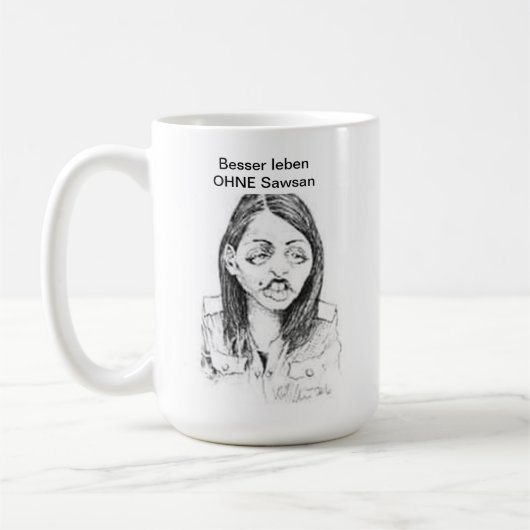 Anti Sawsan Chebli Tasse #2 コーヒーマグカップ (左)