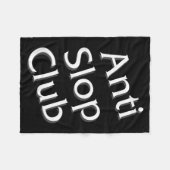 Anti Slop Club Artificial Intelligence Ai Llm Desi フリースブランケット (正面(横))