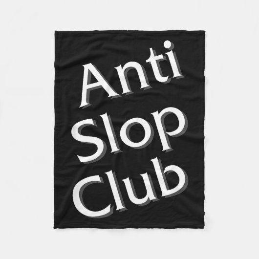 Anti Slop Club Artificial Intelligence Ai Llm Desi フリースブランケット (正面)