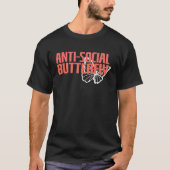 Anti Social Butterfly  Introvert Social Distancing Tシャツ (正面)