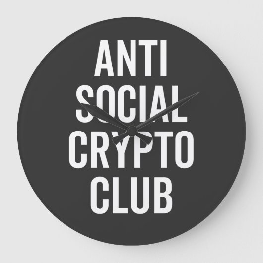 Anti Social Crypto Club ラージ壁時計 (正面)