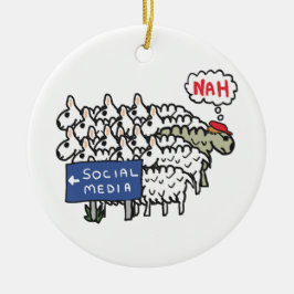 Anti Social Media セラミックオーナメント