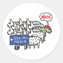 Anti Social Media ラウンドシール