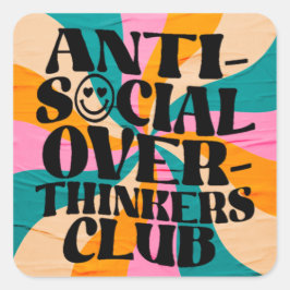 Anti social overthinkeners club スクエアシール