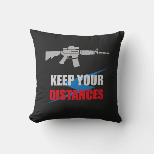 Anti Social Rifle Humor クッション (正面)