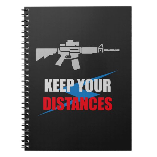 Anti Social Rifle Humor ノートブック (正面)