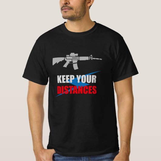 Anti Social Rifle Humor Tシャツ (正面)