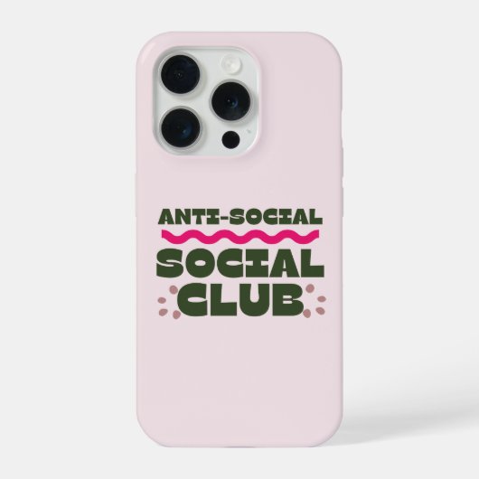 Anti-Social Social Club iPhoneケース iPhone 15 Proケース (裏面)