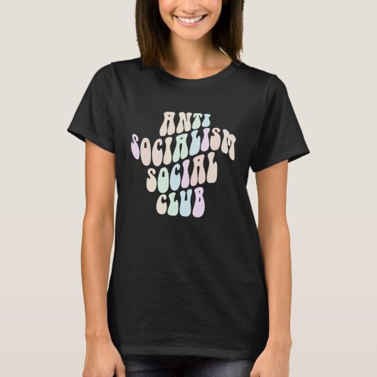 ANTI SOCIALISM SOCIAL CLUB Socialist Retro Politic Tシャツ (正面)