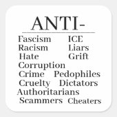 Anti- Sticker スクエアシール (正面)