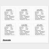 Anti- Sticker スクエアシール (シート)