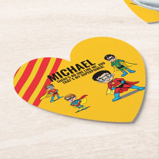 ANTI-STRESS KIDS HERO SUPERHERO POWER  ペーパーコースター (アングル)