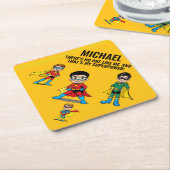 ANTI-STRESS KIDS HERO SUPERHERO POWER  ペーパーコースター (アングル)