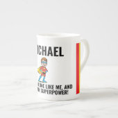 ANTI-STRESS KIDS HERO SUPERHERO POWER ボーンチャイナマグカップ (正面右)