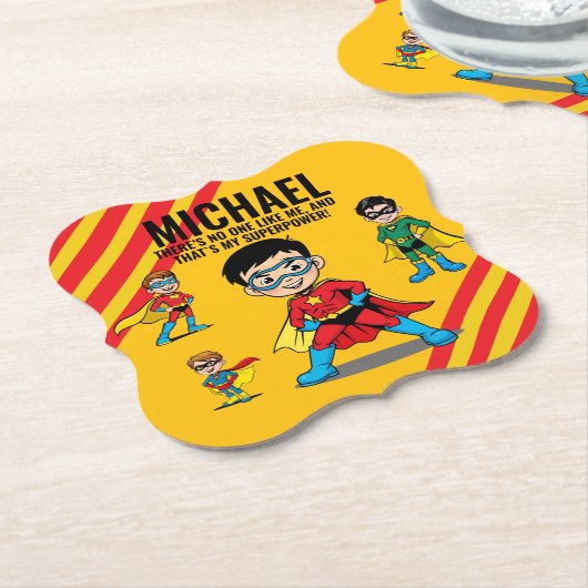 ANTI-STRESS KIDS HERO SUPERHERO POWER TEAM ペーパーコースター (アングル)