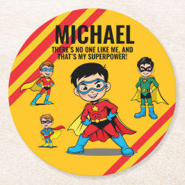 ANTI-STRESS KIDS HERO SUPERHERO POWER TEAM ラウンドペーパーコースター