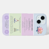 ANTI-Stress loto FLOWER YOGA CHAKRA PEACE Case-Mate iPhoneケース (裏面 (横))
