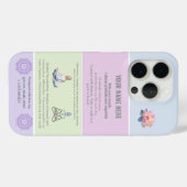 ANTI-Stress loto FLOWER YOGA CHAKRA PEACE Case-Mate iPhoneケース (裏面 (横))