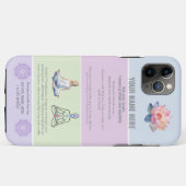 ANTI-Stress loto FLOWER YOGA CHAKRA PEACE Case-Mate iPhoneケース (裏面(横))