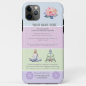 ANTI-Stress loto FLOWER YOGA CHAKRA PEACE Case-Mate iPhoneケース (裏面)