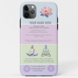 ANTI-Stress loto FLOWER YOGA CHAKRA PEACE iPhone 11 Pro Maxケース