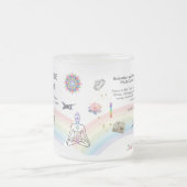 Anti-Stress Peace Mandalas Magic Chakra  フロストグラスマグカップ (中央)