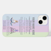 ANTI-Stress YOGA CHAKRA PEACE  GRATITUDE Case-Mate iPhoneケース (裏面 (横))