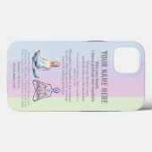 ANTI-Stress YOGA RELAX PEACE  GRATITUDE Case-Mate iPhoneケース (裏面 (横))