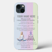 ANTI-Stress YOGA RELAX PEACE  GRATITUDE Case-Mate iPhoneケース (裏面)
