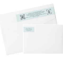 Anti-Theft Blue Mail Label – Return Mail ラップアラウンドラベル