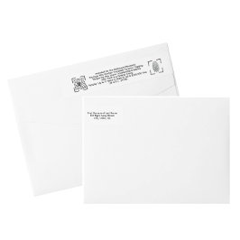 Anti-Theft White Envelope Label – Return Mail  ラップアラウンドラベル