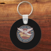 Anti Trump, Feminist, Gulf Of Mexico, Never Trump  キーホルダー (正面)