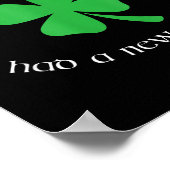 Anti Trump Irish New President Funny St. Patrick's ポスター (角)