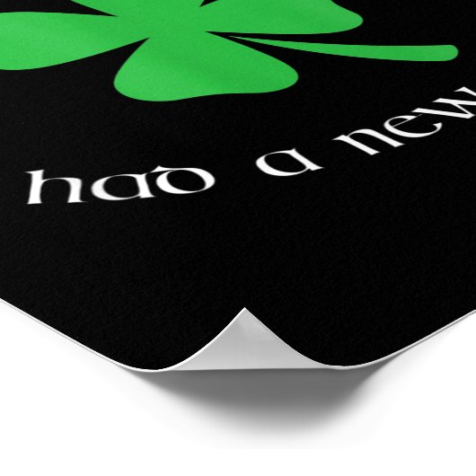 Anti Trump Irish New President Funny St. Patrick's ポスター (角)