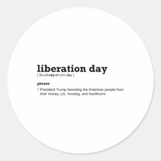 Anti Trump Liberation Day Dictionary Definition ラウンドシール