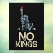 Anti Trump No Kings Protest Quote ウィンドウサイン (シート3)