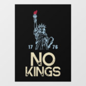 Anti Trump No Kings Protest Quote ウィンドウサイン (シート)