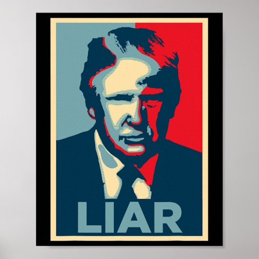 Anti Trump Obama Hope Poster Liar  ポスター (正面)