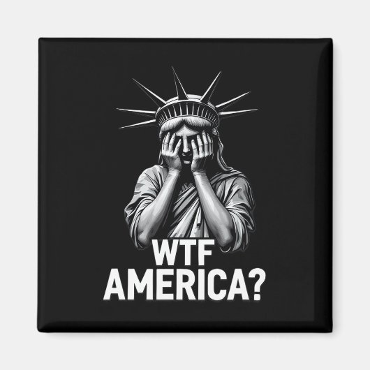 Anti-trump Political And Democracy Wtf America 2  マグネット (正面)