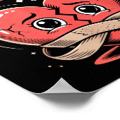 Anti Valentine Broken Heart Cute Bandaged Heart  ポスター (角)