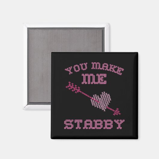 Anti Valentine Ugly Valentines Day Feeling Stabby  マグネット (正面/裏面)