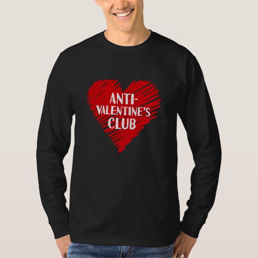 Anti Valentine's Club Single Awareness Day 2023 V Tシャツ (正面)