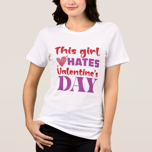 Anti-Valentines Day  トライブレンドＴシャツ (正面)