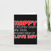 Anti Valentines Day Anti Love Valentine Hate Sing  カード (正面)