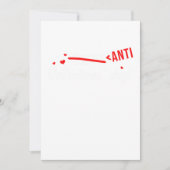 Anti Valentines Day Funny Hate Hearts Day Gift 招待状 (正面)