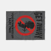 Anti Valentines Sarcastic Cud Quote Funny Gift フリースブランケット (正面(横))