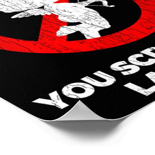 Anti Valentines Sarcastic Cud Quote Funny Gift ポスター (角)