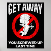 Anti Valentines Sarcastic Cud Quote Funny Gift ポスター (正面)